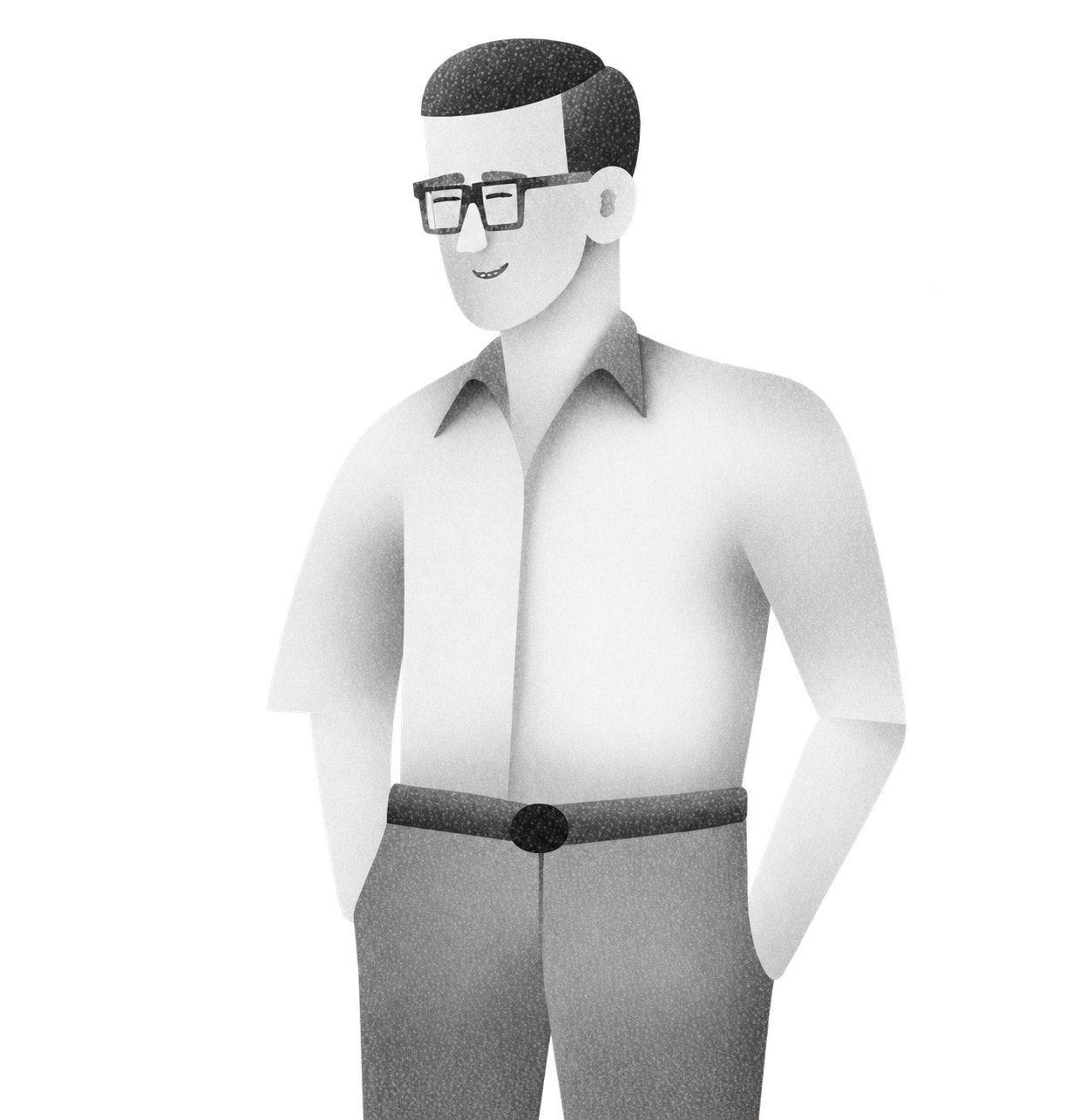 Illustration of an advisor looking towards the policy questions